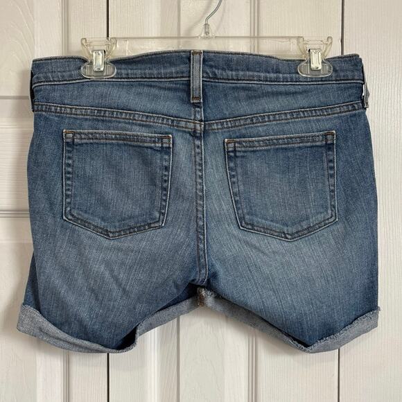 J. Crew Maternity Side Panel Cuffed Jean Shorts Size 27 - Picture 3 of 5